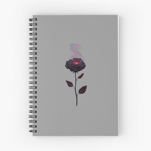 Artikelvorschau, Brennende schwarze Rose in Flammen – Dunkles digitales Gemälde der Leidenschaft und Mystik entworfen und verkauft von PixelVibe782.