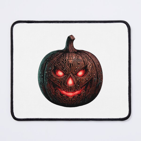 Item preview, Electrician Halloween — “Pumpkin Circuit” jack-o’-lantern in PCB lines with plug designed and sold by VibeOasis.