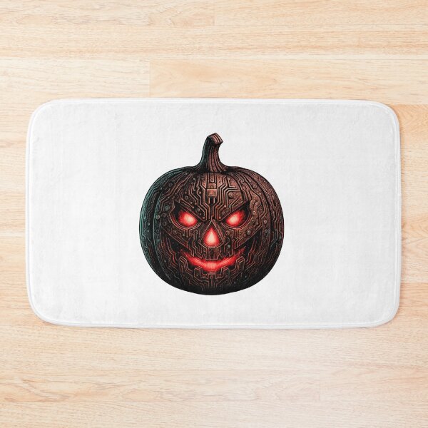 Item preview, Electrician Halloween — “Pumpkin Circuit” jack-o’-lantern in PCB lines with plug designed and sold by VibeOasis.