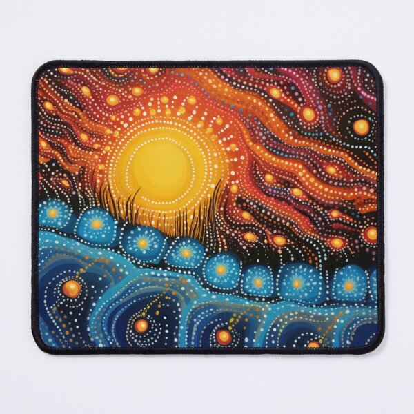 Item preview, Aboriginal Inspired Dot Art - Ice With Hottest Lava designed and sold by GrinGalore.