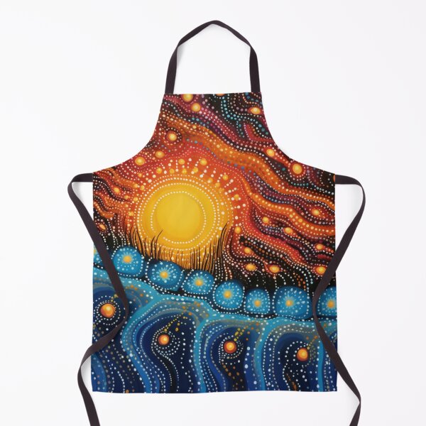 Item preview, Aboriginal Inspired Dot Art - Ice With Hottest Lava designed and sold by GrinGalore.