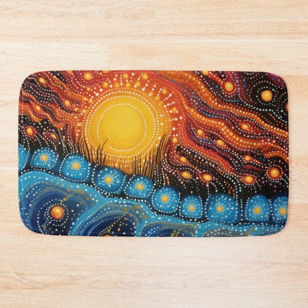 Item preview, Aboriginal Inspired Dot Art - Ice With Hottest Lava designed and sold by GrinGalore.