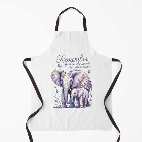 Item preview, I'll Remember For You Alzheimer's Awareness Purple Elephant designed and sold by HellD3vil-Art.