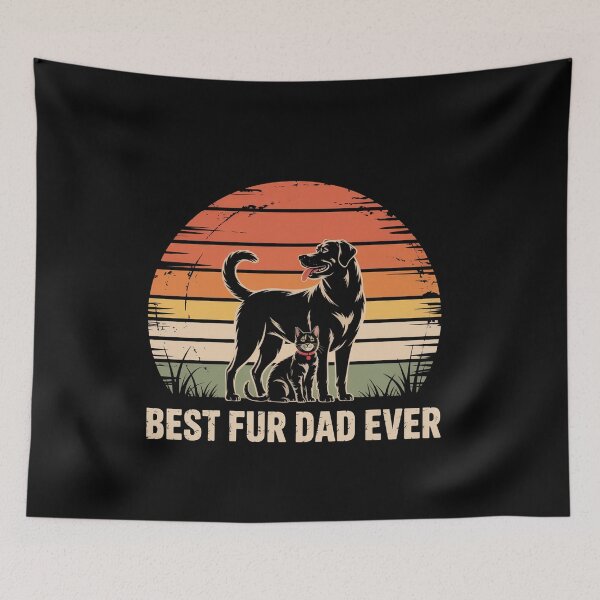 Item preview, Best Fur Dad Ever For Dog And Cat designed and sold by Veroniadic.