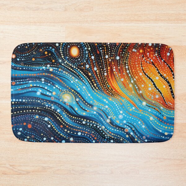 Item preview, Aboriginal Inspired Dot Art - Ice and Lava Ways designed and sold by GrinGalore.