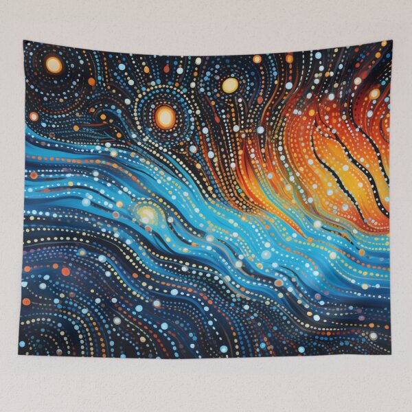 Item preview, Aboriginal Inspired Dot Art - Ice and Lava Ways designed and sold by GrinGalore.