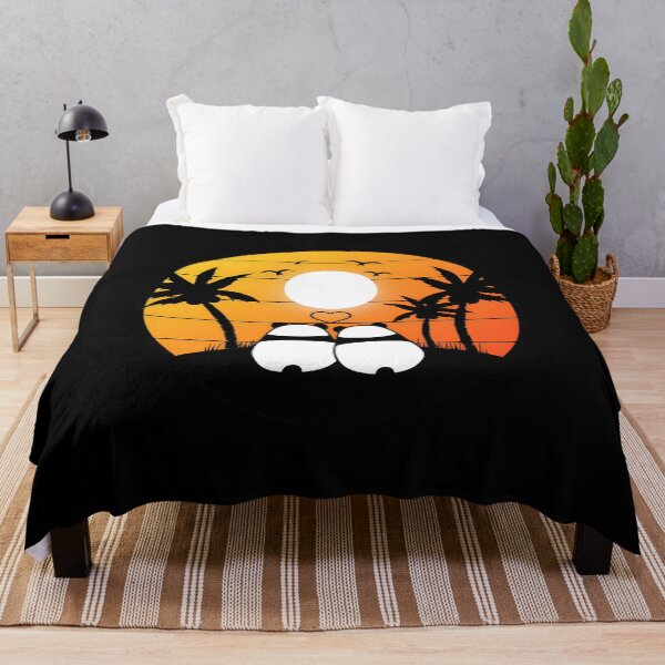 Item preview, Sweet Panda Couple Under Palm Trees designed and sold by giljhtkop80.