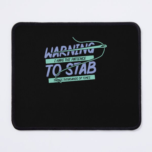 Item preview, Warning I Have The Patience To Stab Things Thousands Of Times  Cross Stitch Needlepoint  	 designed and sold by qlfoxvmvzla1.