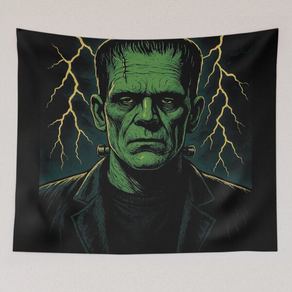 Item preview, Frankenstein’s Monster Classic Horror Vintage Artwork designed and sold by Retr0Tshirts.
