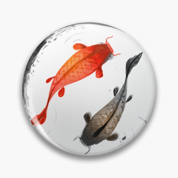 Item preview, Japanese Koi Vintage Ink Shodo  	 designed and sold by yvlbnapkwna38.