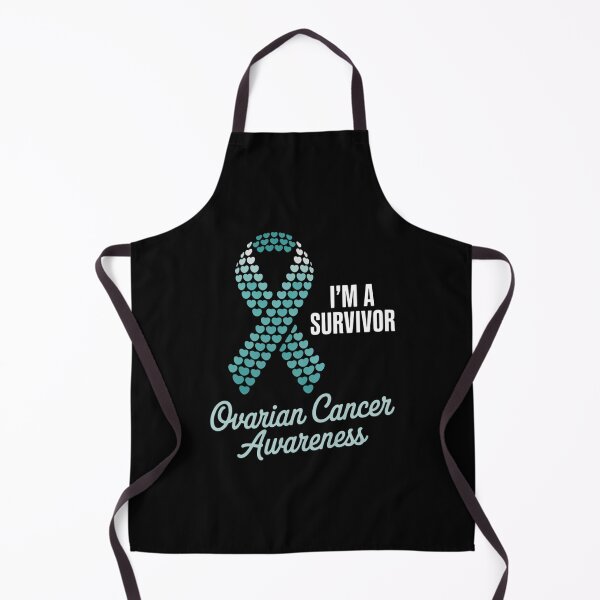 Item preview, Im A Survivor Ovarian Cancer Awareness Teal Ribbon designed and sold by HellD3vil-Art.