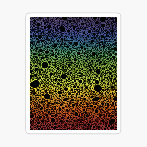 Rainbow Circles III Sticker