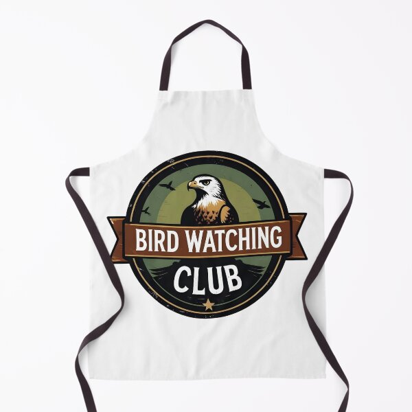 Item preview, Retro Vintage Bird Watching Club Badge – Hawk Emblem Logo Design designed and sold by NatureNookTees.