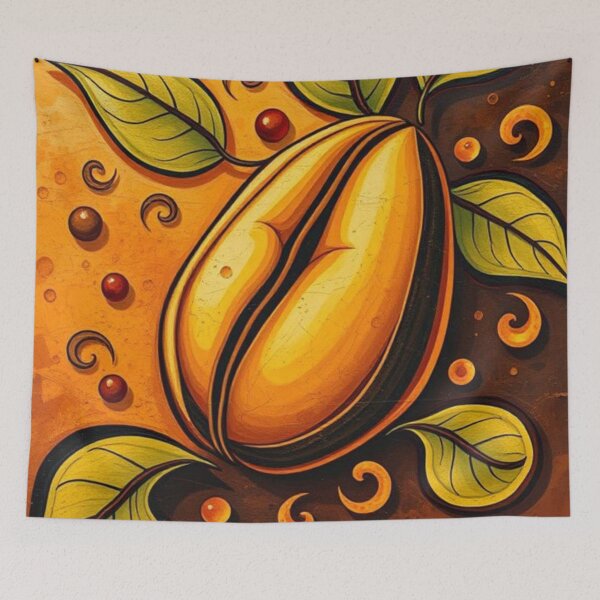Item preview, Retro style coffee bean poster designed and sold by Iuqiune.