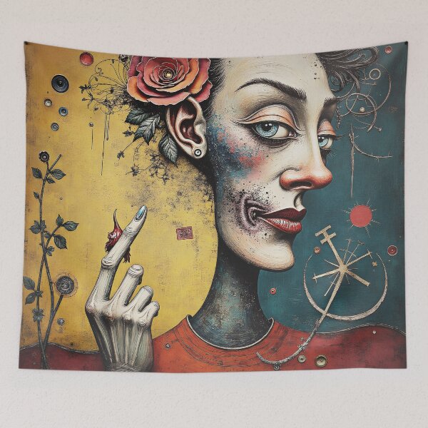 Item preview, Abstract, Picasso Styled Water Color Painting designed and sold by Huskyyy Designs.
