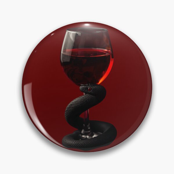 Item preview, Dark Gothic Wine Glass with Black Snake – Mysterious and Dramatic Digital Art designed and sold by PixelVibe782.