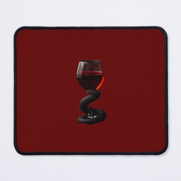 Item preview, Dark Gothic Wine Glass with Black Snake – Mysterious and Dramatic Digital Art designed and sold by PixelVibe782.