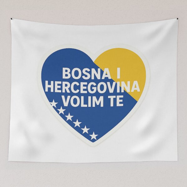 Item preview, Bosnia and Herzegovina Heart – "Volim Te" Love Design designed and sold by ZeMa-JA.