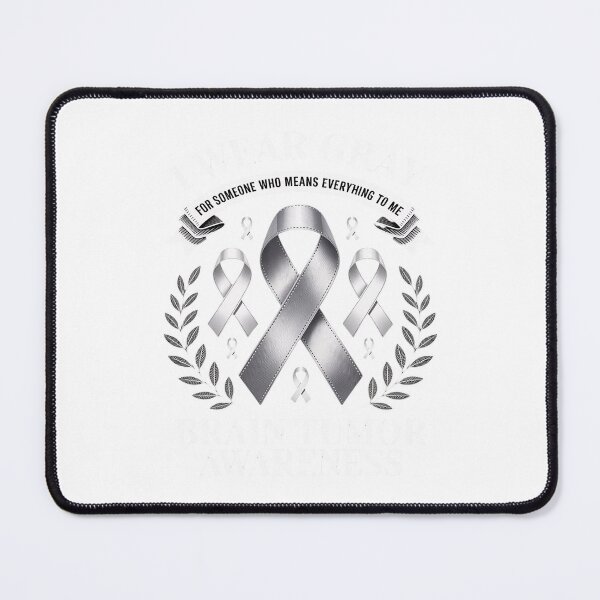Item preview, Gray Awareness Ribbon - Gift for Brain Cancer Patients designed and sold by Jadiantukora.