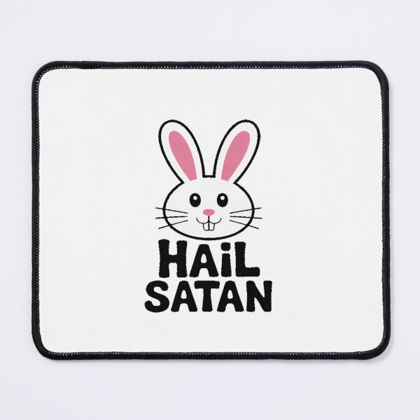 Item preview, Hail Satan Cute Satanistic Rabbit Death Metal designed and sold by Jadiantukora.