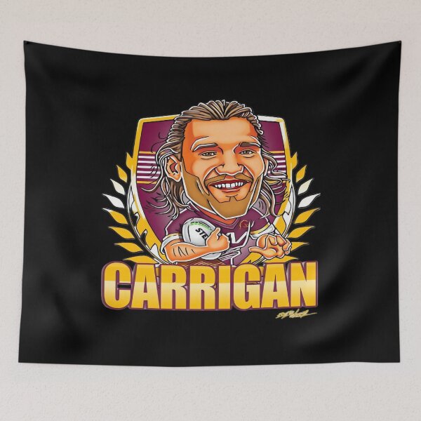 Item preview, Patty Carrigan Cartoon design - Brisbane Broncos NRL designed and sold by fakioenmi.