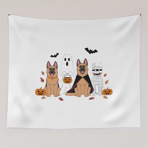 Item preview, Halloween Dog   German shepherd Ghost Dogs designed and sold by Jadiantukora.