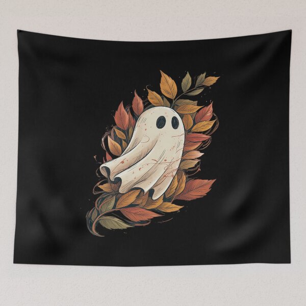 Item preview, Halloween fall Ghost boho  girly Pink Pumpkin designed and sold by Jadiantukora.