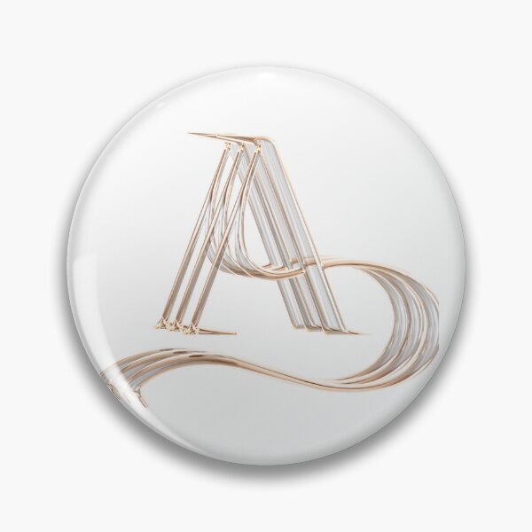 Item preview,  Stylish Metal Letter A Typography Art designed and sold by Happyfreedom.