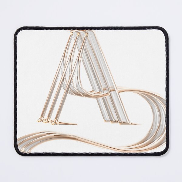 Item preview, Stylish Metal Letter A Typography Art designed and sold by Happyfreedom.