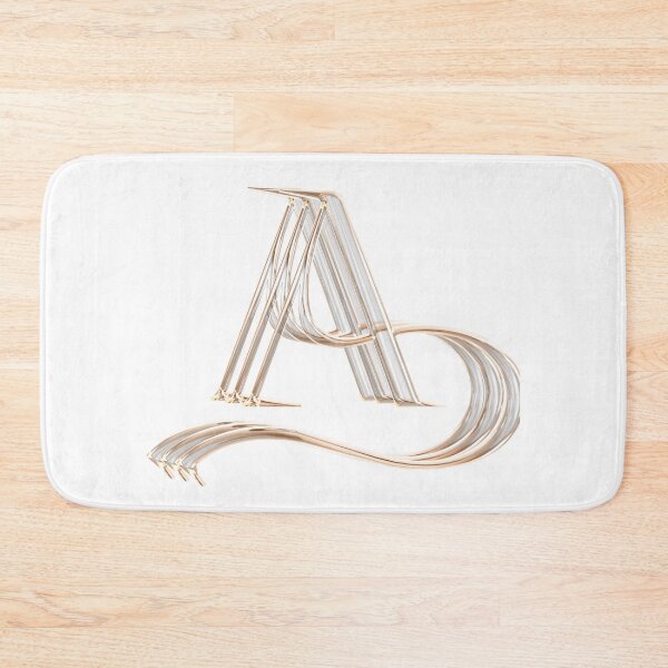 Item preview,  Stylish Metal Letter A Typography Art designed and sold by Happyfreedom.
