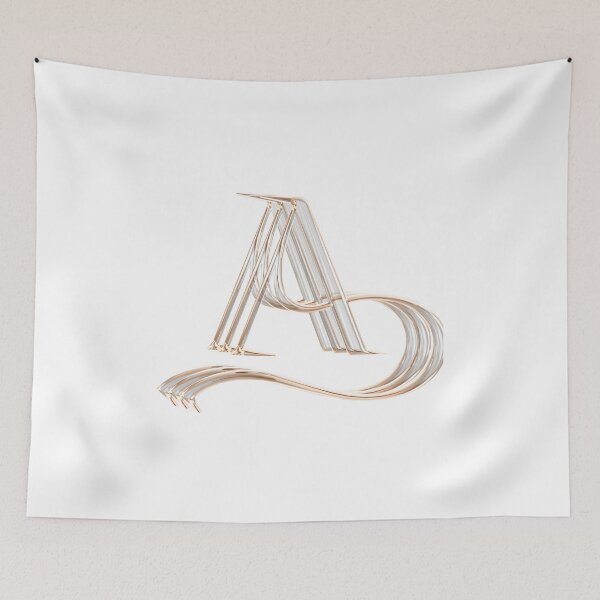 Item preview,  Stylish Metal Letter A Typography Art designed and sold by Happyfreedom.