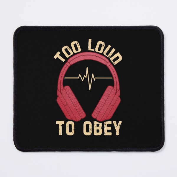 Item preview, Music Lover Headphones | Too Loud To Obey designed and sold by ObsidianDaz.