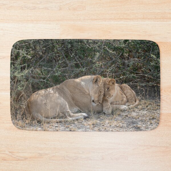 Item preview, Marsh Pride Tenderness — Lioness with Her Cub designed and sold by DavideAntoniani.