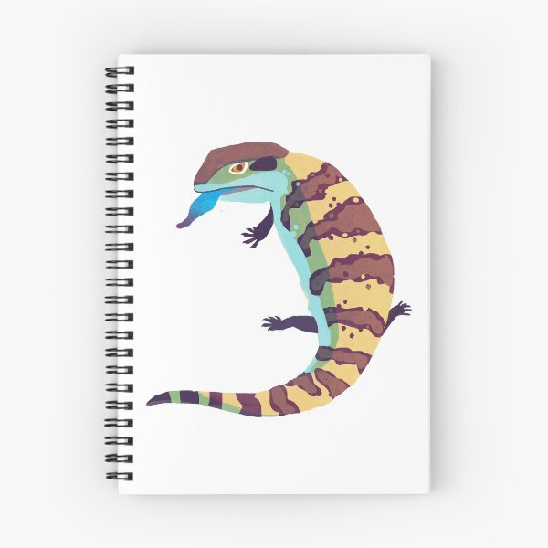 Item preview, Blue Tongued Skink Lizard Art designed and sold by ribbitdoodle.