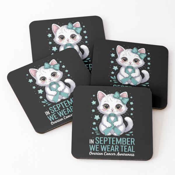 Item preview, In September We Wear Teal Ovarian Cancer Awareness designed and sold by HellD3vil-Art.