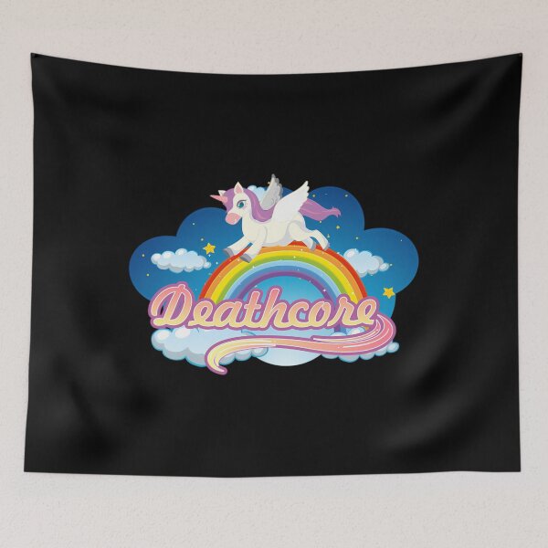 Item preview, Deathcore Rainbow Unicorn  	 designed and sold by brkquelc7.