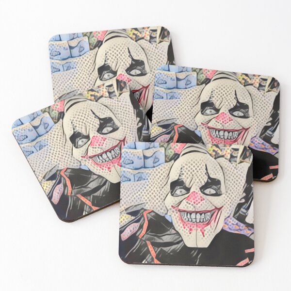 Item preview, Creepy Clown in Pointillism designed and sold by Fearless-Fox.