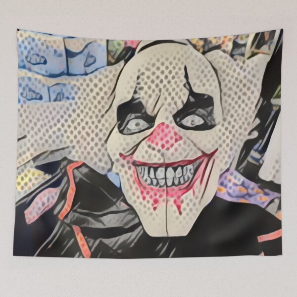 Item preview, Creepy Clown in Pointillism designed and sold by Fearless-Fox.