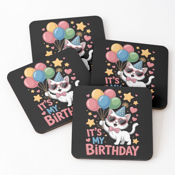Item preview, It's My 4 Years Old Birthday Cat Kitty 4th B-day designed and sold by HellD3vil-Art.