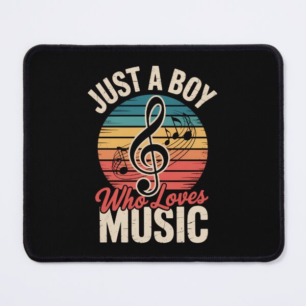 Item preview, Just A Boy Who Loves Music Kids Music Boys designed and sold by HellD3vil-Art.