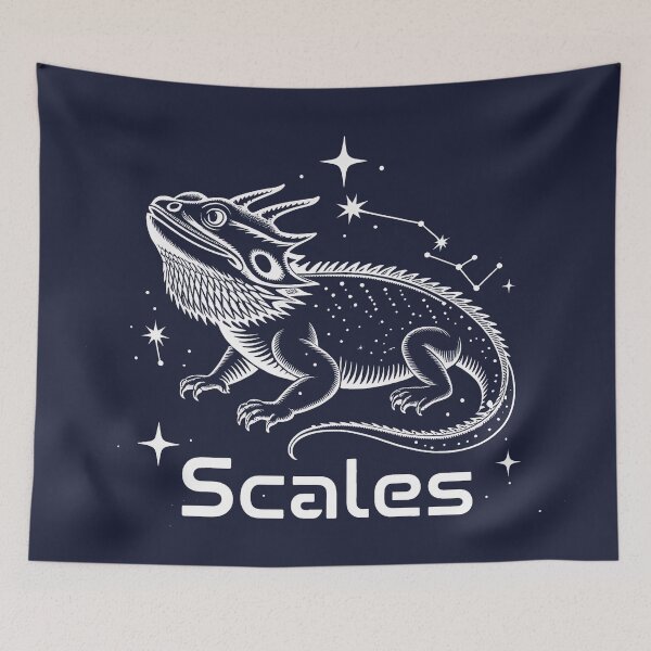 Item preview, Bearded Dragon Reptile Remembrance Scales Among the Stars designed and sold by Blok45.