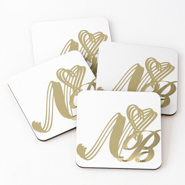 Item preview, Elegant Calligraphy AB Monogram Modern Art designed and sold by Happyfreedom.
