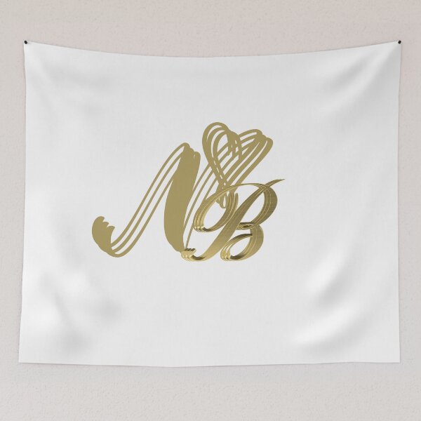 Item preview, Elegant Calligraphy AB Monogram Modern Art designed and sold by Happyfreedom.
