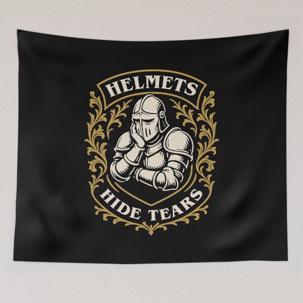 Item preview, Helmets Hide Tears Medieval Meme designed and sold by pixeptional.