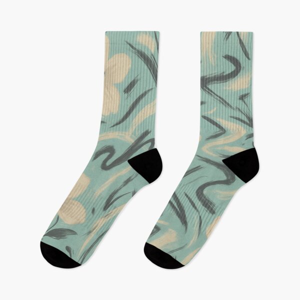 Item preview, Aqua Blossom Brushstrokes designed and sold by Zenvo.