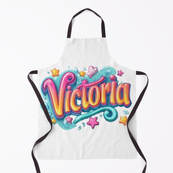 Item preview, Victoria – Colorful 3D Lettering Design designed and sold by AlexLineArt.