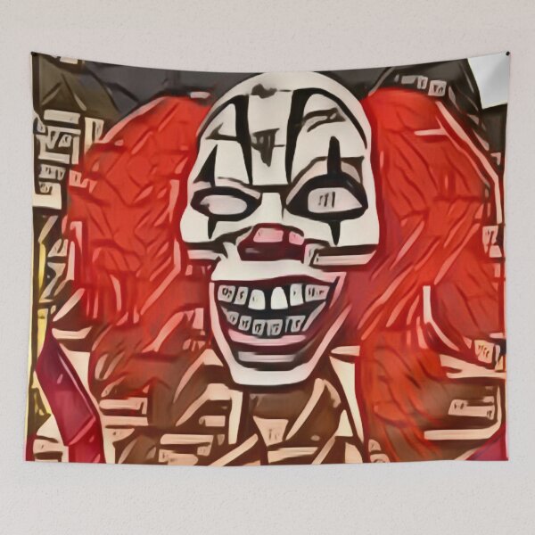 Item preview, Creepy Red-Haired Clown In Cubism designed and sold by Fearless-Fox.