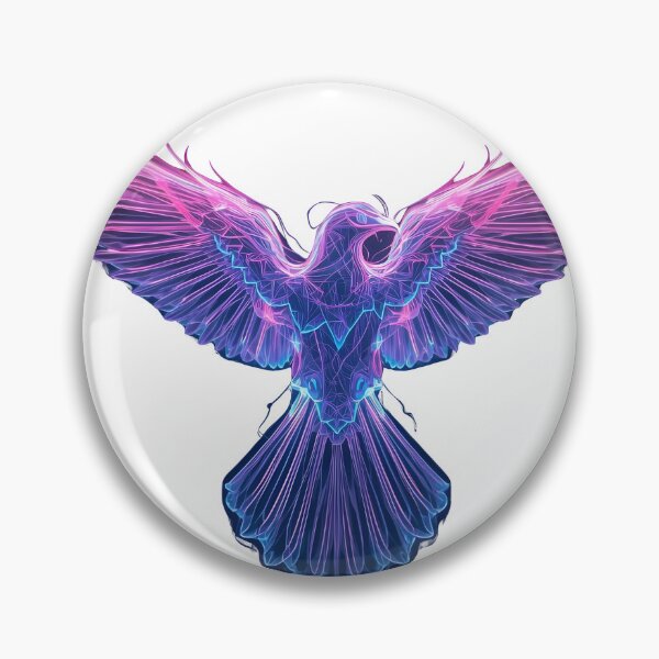 Item preview,  “Abstract Neon Bird Energy – Futuristic Fractal Flight Digital Art Design” designed and sold by NatureNookTees.