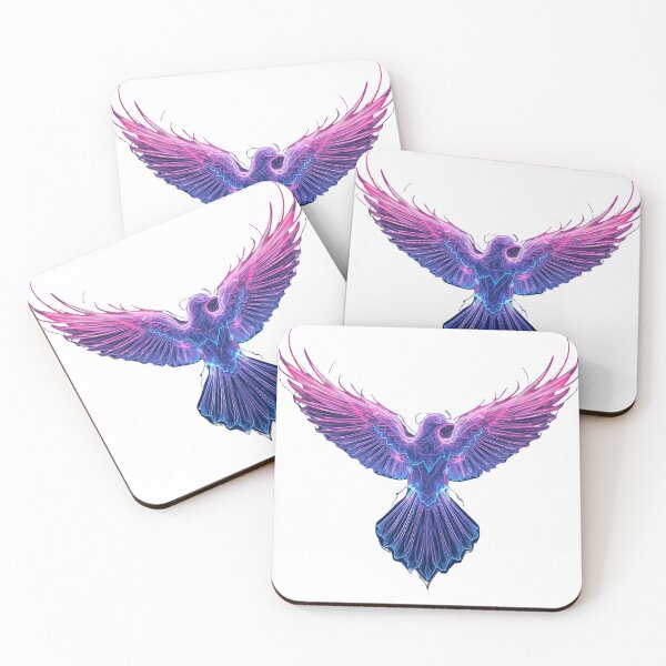 Item preview,  “Abstract Neon Bird Energy – Futuristic Fractal Flight Digital Art Design” designed and sold by NatureNookTees.
