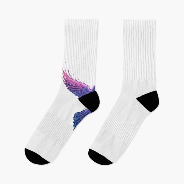 Item preview,  “Abstract Neon Bird Energy – Futuristic Fractal Flight Digital Art Design” designed and sold by NatureNookTees.